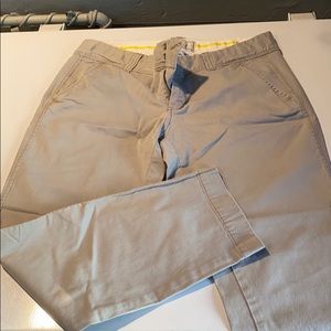 Cropped old navy gray khaki